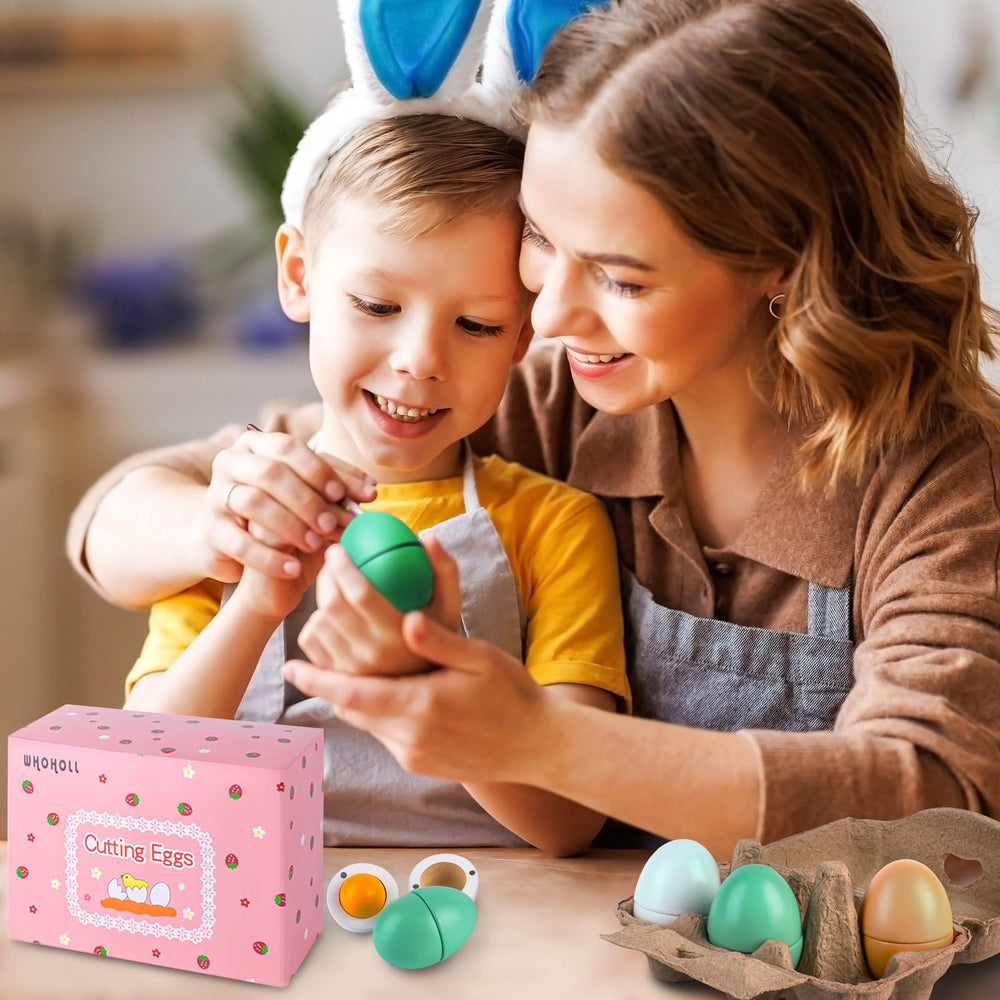 Safe solid wood construction offers sturdy, long-lasting kids' toy food