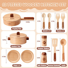WHOHOLL wooden spice jars with S and P labels for realism