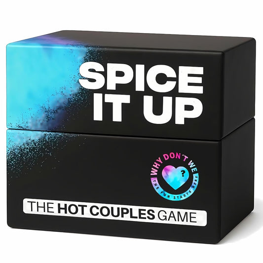 Why Don't We Spice It Up box front shows date night deck for couples.