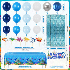 WHYMEO ocean animal garland creates playful focal points for kids