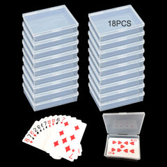 Whyogeta 18Pcs card box set with clear cases for quick card viewing