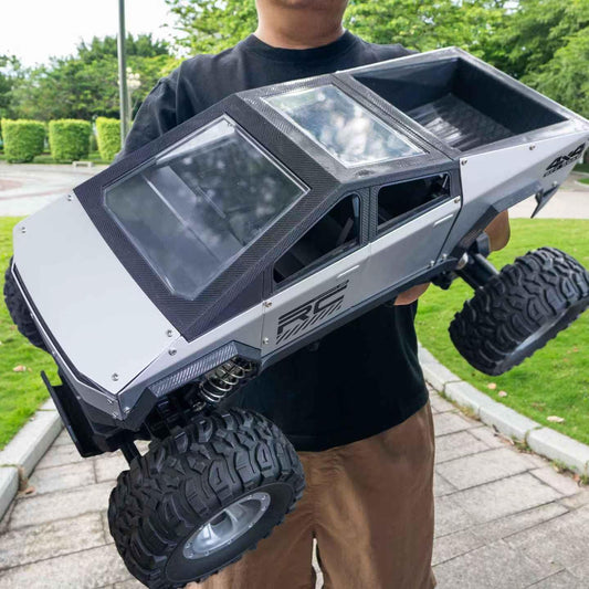 WIAORCHI RC car front view highlights rugged design for outdoor fun.