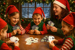 Wicked Christmas party game night brings friends together for playful mischief.