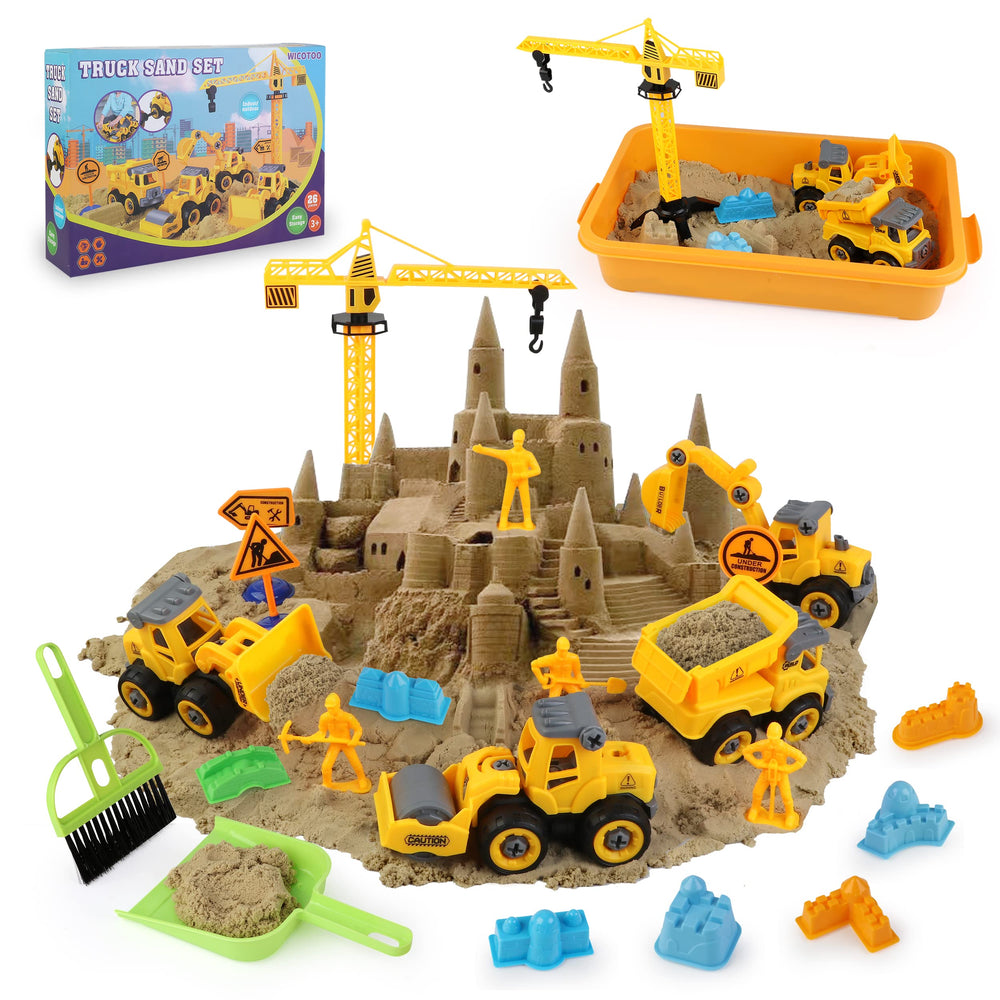 WICOTOO sand construction kit packaging demonstrates durable design for long-lasting play