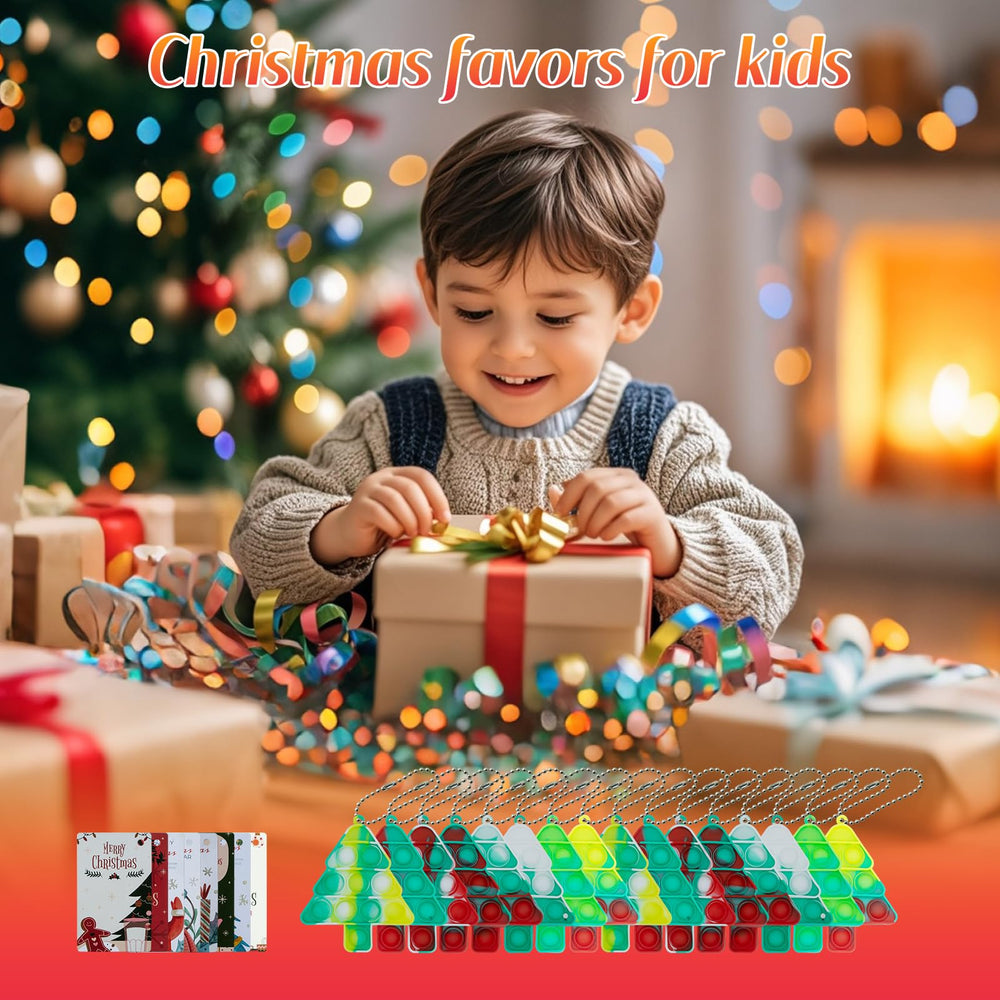 Widiso Christmas gift idea with colorful soft sensory toys for stockings or desks.