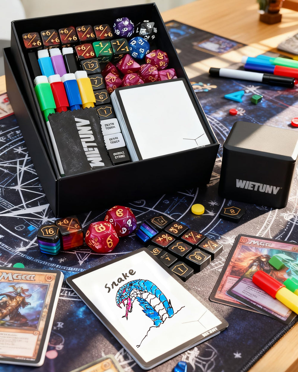 WIETUNV dry erase life pad with markers for real-time scorekeeping