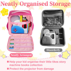 Wigojoy padding detail on pink case demonstrates thick protection for delicate items