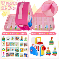 Wigojoy pink side pocket detail emphasizes extra storage for small toys and adapters