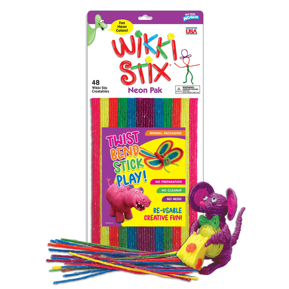 Wikki Stix Primary Colors Pak ideal for learning shapes and letters.