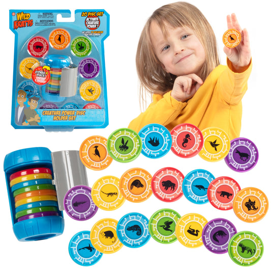 Wild Kratts Martin Disc Holder with 9-slot tray for organized pretend play.