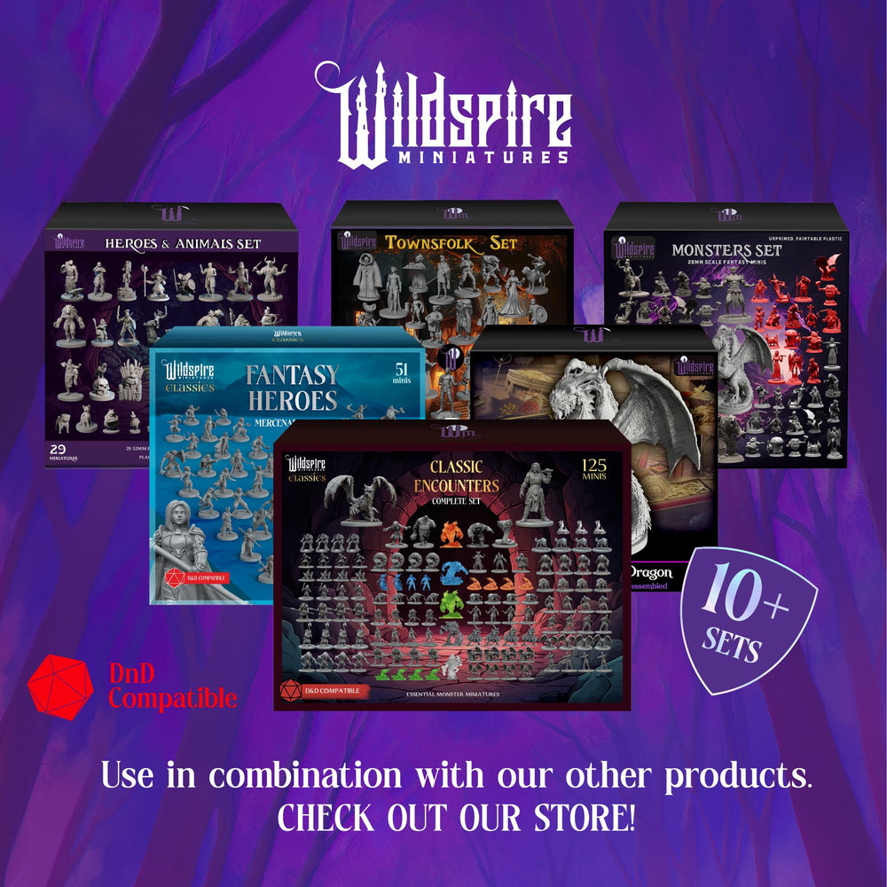 Wildspire bulk D&D miniatures pack with affordable variety