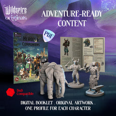 Wildspire bulk 8-pack miniatures simplify party assortment for quick dungeon setups.