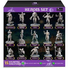Wildspire hero miniatures collection for dynamic D&D battles
