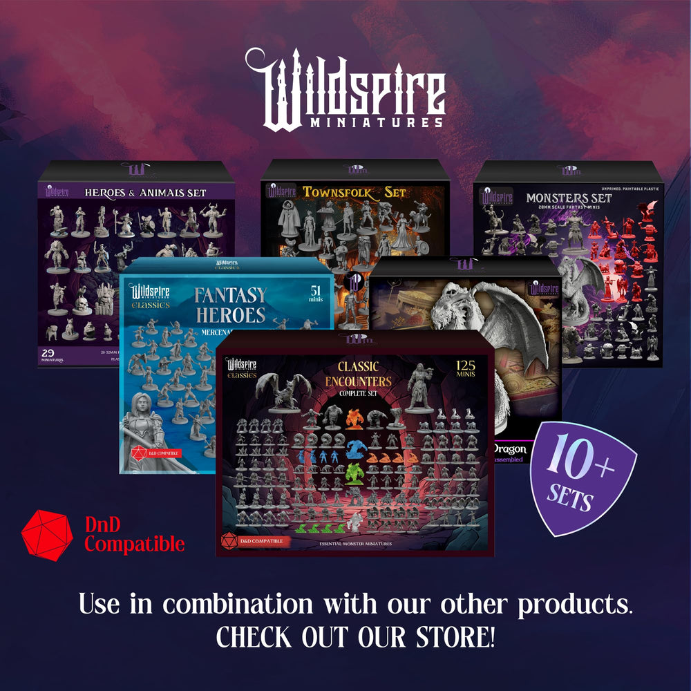 Wildspire Spellblades table-ready minis enhance DND and Pathfinder games.