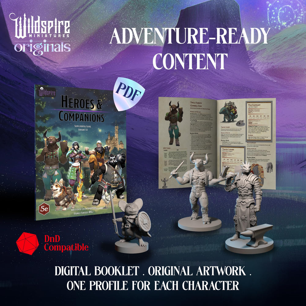 Wildspire unpainted 28mm miniatures ready for painting