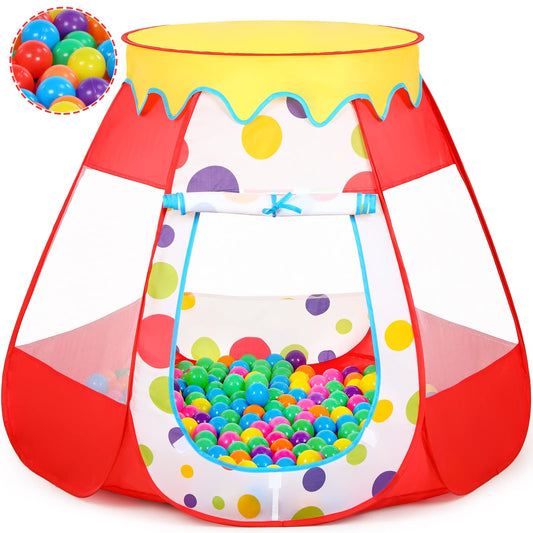 Wilhunter baby ball pit with 50 balls for indoor play