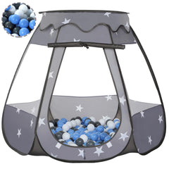 Wilhunter ball pit tent with 50 balls offers engaging sensory play for toddlers.
