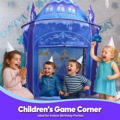 WillingHeart Princess Play Tent folds into a compact carry case for travel.