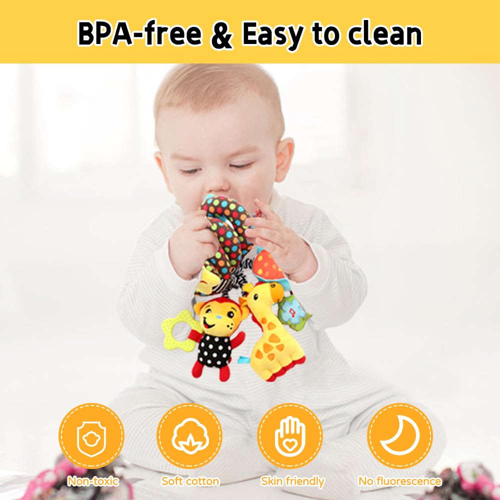 Willway giraffe ring bell provides a playful jingling cue for attention