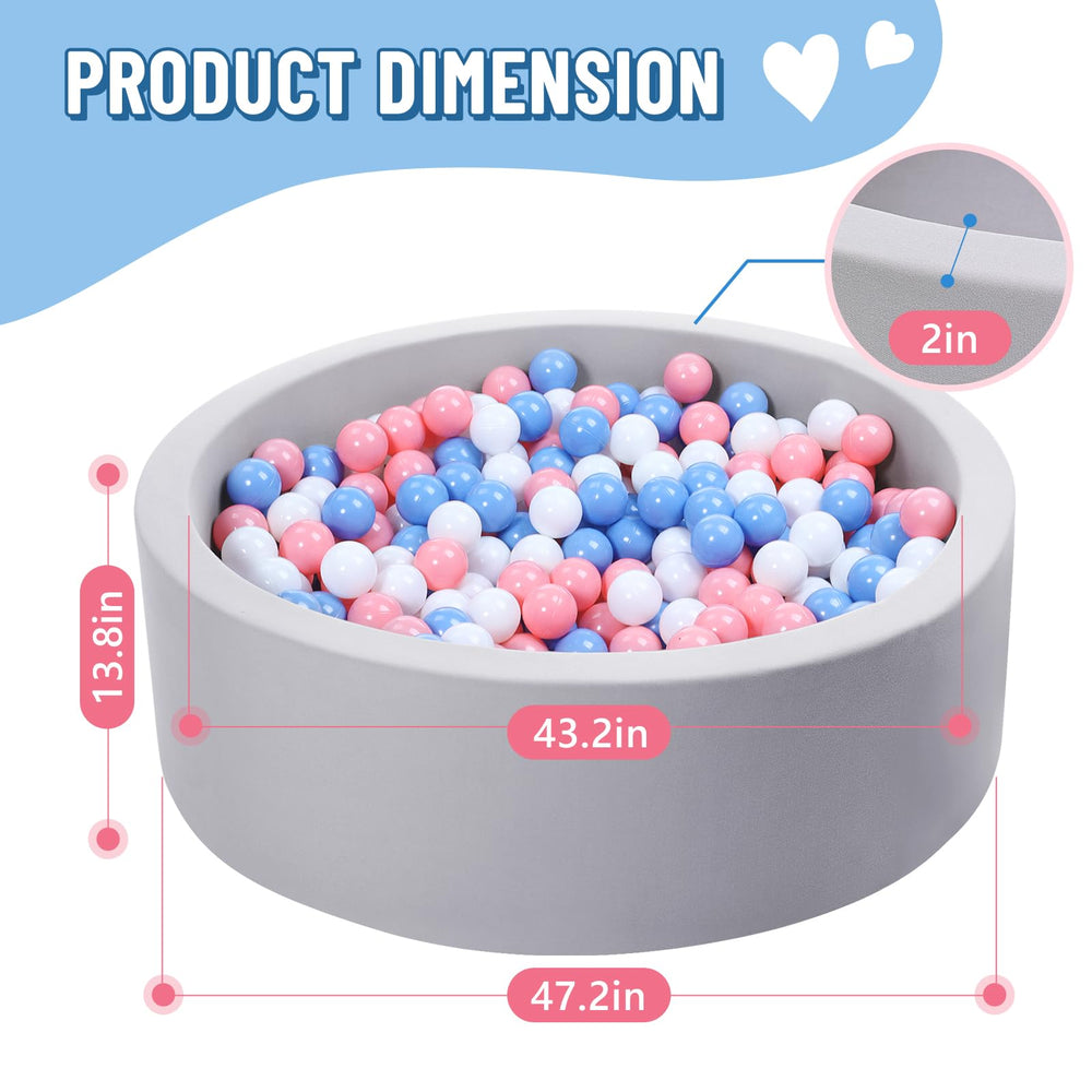 Kids develop color recognition and coordination while in Wilwolfer ball pit
