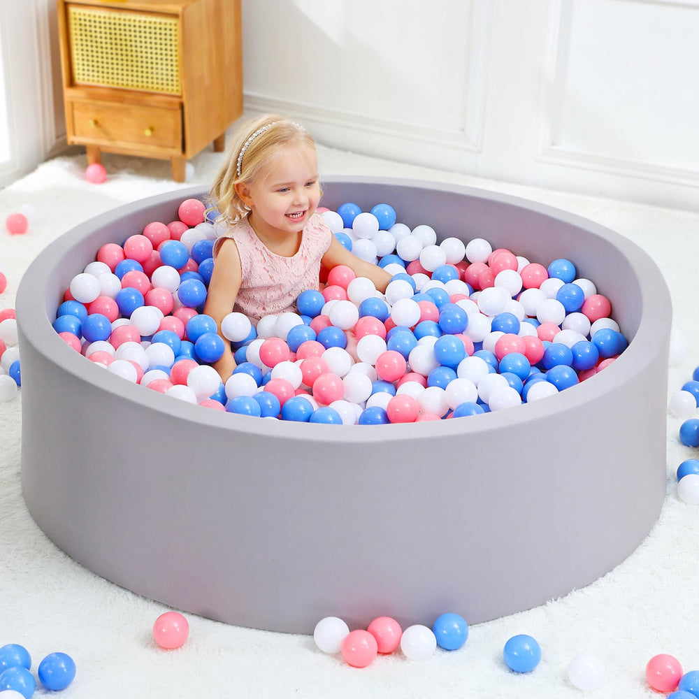 Wilwolfer foam ball pit assembly demonstrates easy setup for safe play