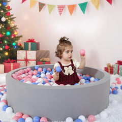 Gift-ready Wilwolfer foam ball pit is a thoughtful present for infants.