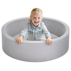 Wilwolfer foam ball pit for toddlers, cozy inside space for safe, imaginative play.