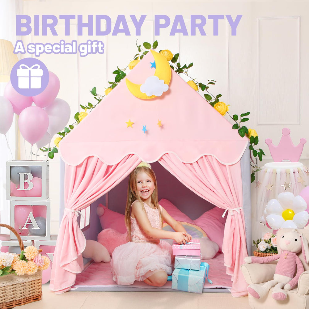 Wilwolfer kid tent durable polyester fabric supports easy cleaning