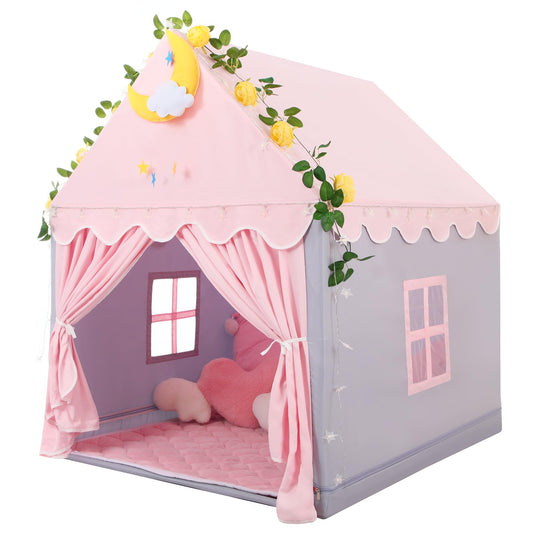 Wilwolfer kid tent house structure adds cozy indoor play space