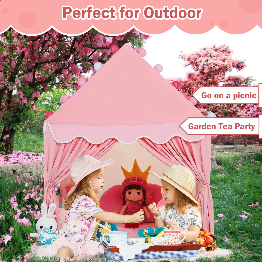 Wilwolfer kid tent easy to assemble with durable, easy-care polyester.