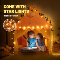 Wilwolfer princess-style play space offers a cozy toddler nook.