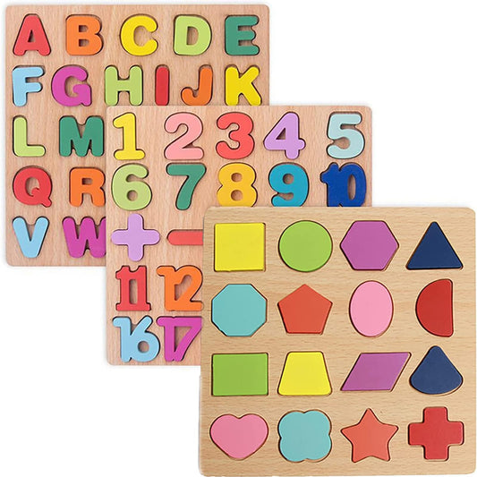 Winbar alphabet puzzle for toddlers promotes letter recognition with colorful, tactile pieces.