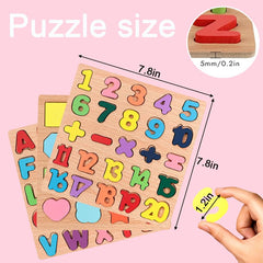 Winbar numbers puzzle supports early number recognition and counting through bright shapes.