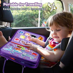Winblo Busy Board weather-animals-colors page sparks curiosity and recognition.