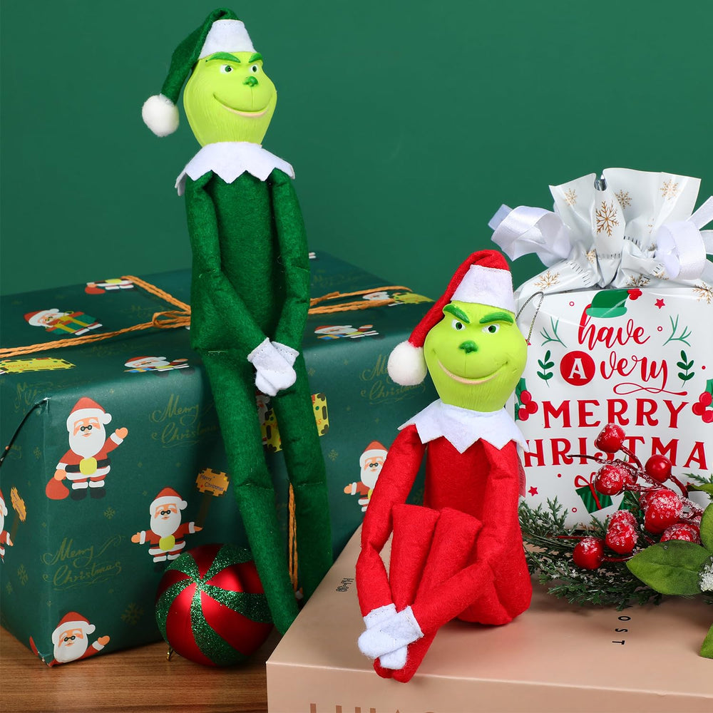 Detail-rich Winblot elf plush with adjustable limbs for versatile holiday arrangements.
