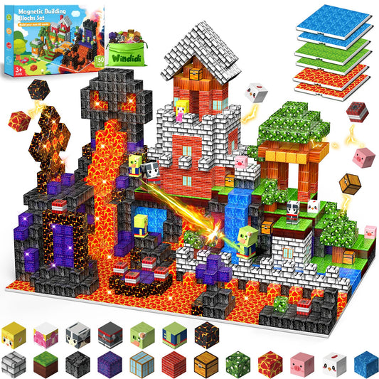 Windidi 150PCS magnetic blocks set inspires imaginative building play.