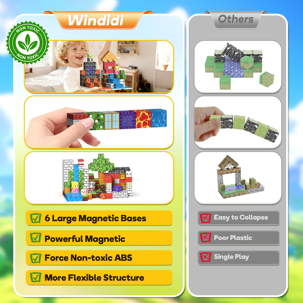 Windidi open-ended creativity and STEM play from 2D to 3D.
