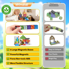 Windidi open-ended creativity and STEM play from 2D to 3D.