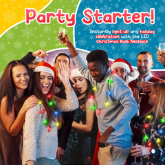 Windy City Novelties Christmas party necklace makes a fun costume accessory