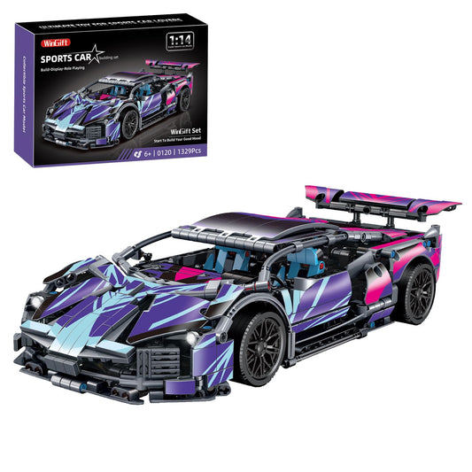 WINGIFT 1329-piece sports car building set for immersive play and durable display