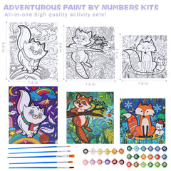 Wings Giant easy-to-follow cards guide kids through each painting step.