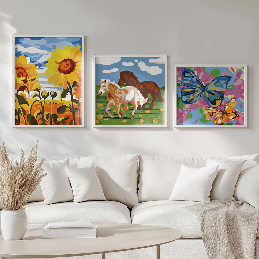 Wings Giant framed pre-drawn canvas speeds setup for crafts