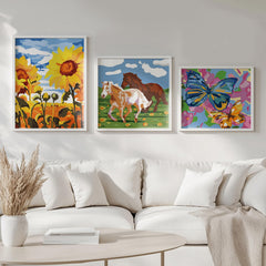 Wings Giant framed pre-drawn canvas speeds setup for crafts