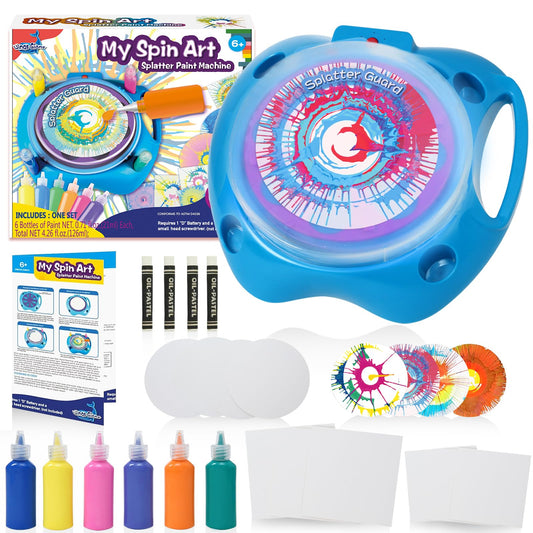 Wings Giant Spin Art Machine in action delivering vibrant, mess-free creativity.