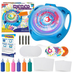 Wings Giant Spin Art Machine in action delivering vibrant, mess-free creativity.