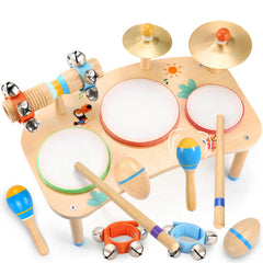 Wingyz 11-in-1 kid's drum set main view for early rhythm exploration and creativity