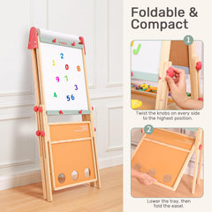 Wingyz Easel built from pine wood and ABS with smooth edges for safe play.