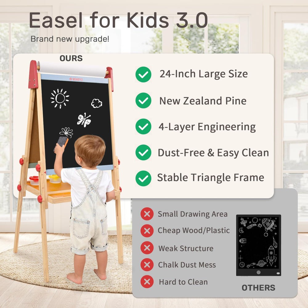 Wingyz Easel magnetic markers included for fast drawing and learning.