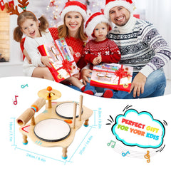 WINGYZ Kids Drum Set in use by a child during family music time.