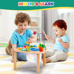 Wingyz shape sorter on table enhances early problem solving and coordination
